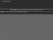 Tablet Screenshot of free-d.com
